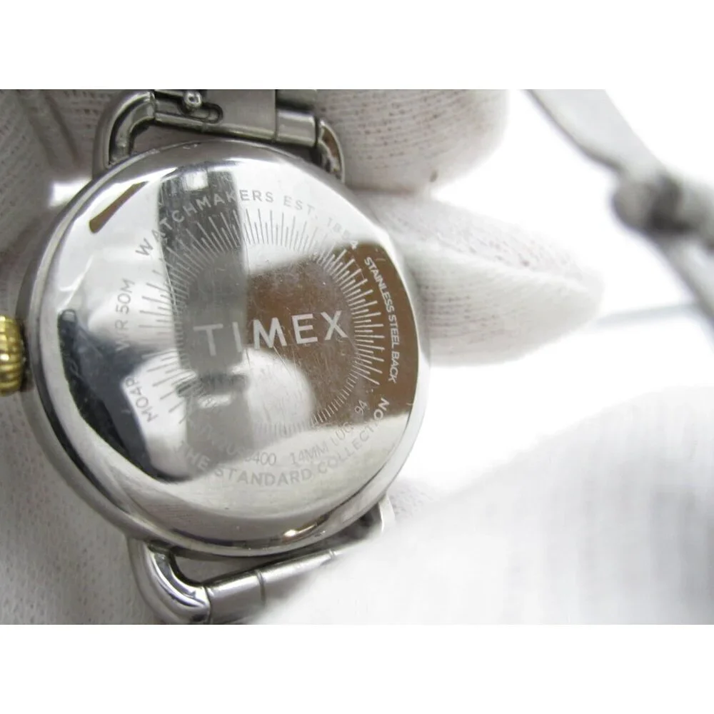 Women Timex Mother of Pearl Quartz WR Analog‎ 34mm Watch (H718) 